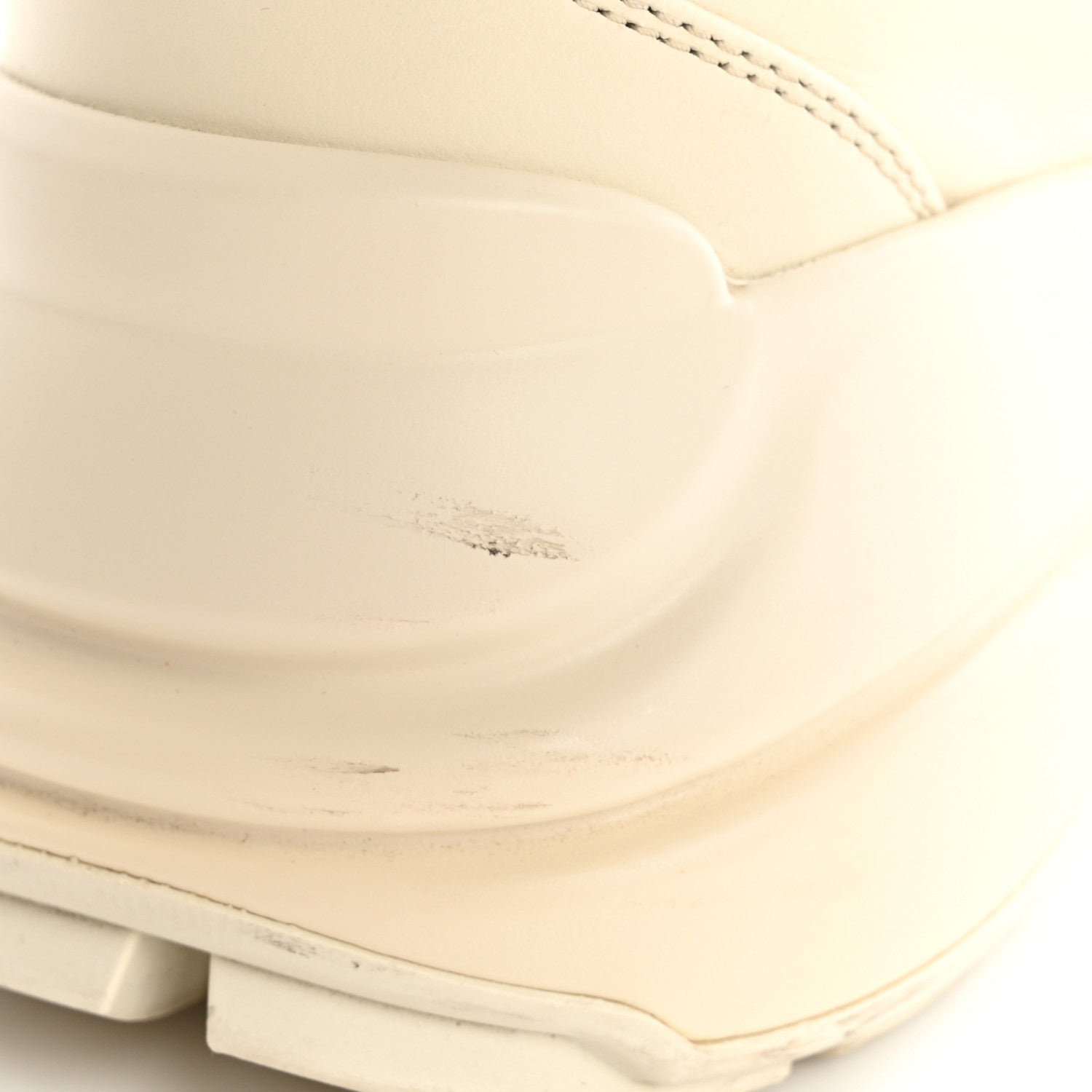 Gucci Calfskin Logo Womens Rhyton Sneakers 38 Ivory 12 of 15