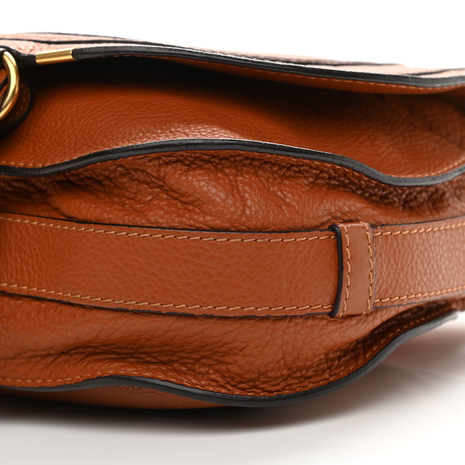 Chloe Calfskin Medium Marcie Round Crossbody Bag Tan 19 of 27