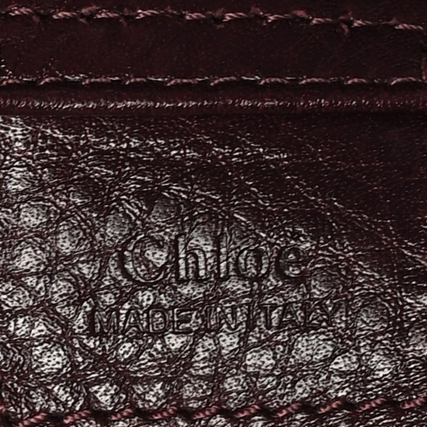 Grained Calfskin Medium Spin Tote Perfect Plum