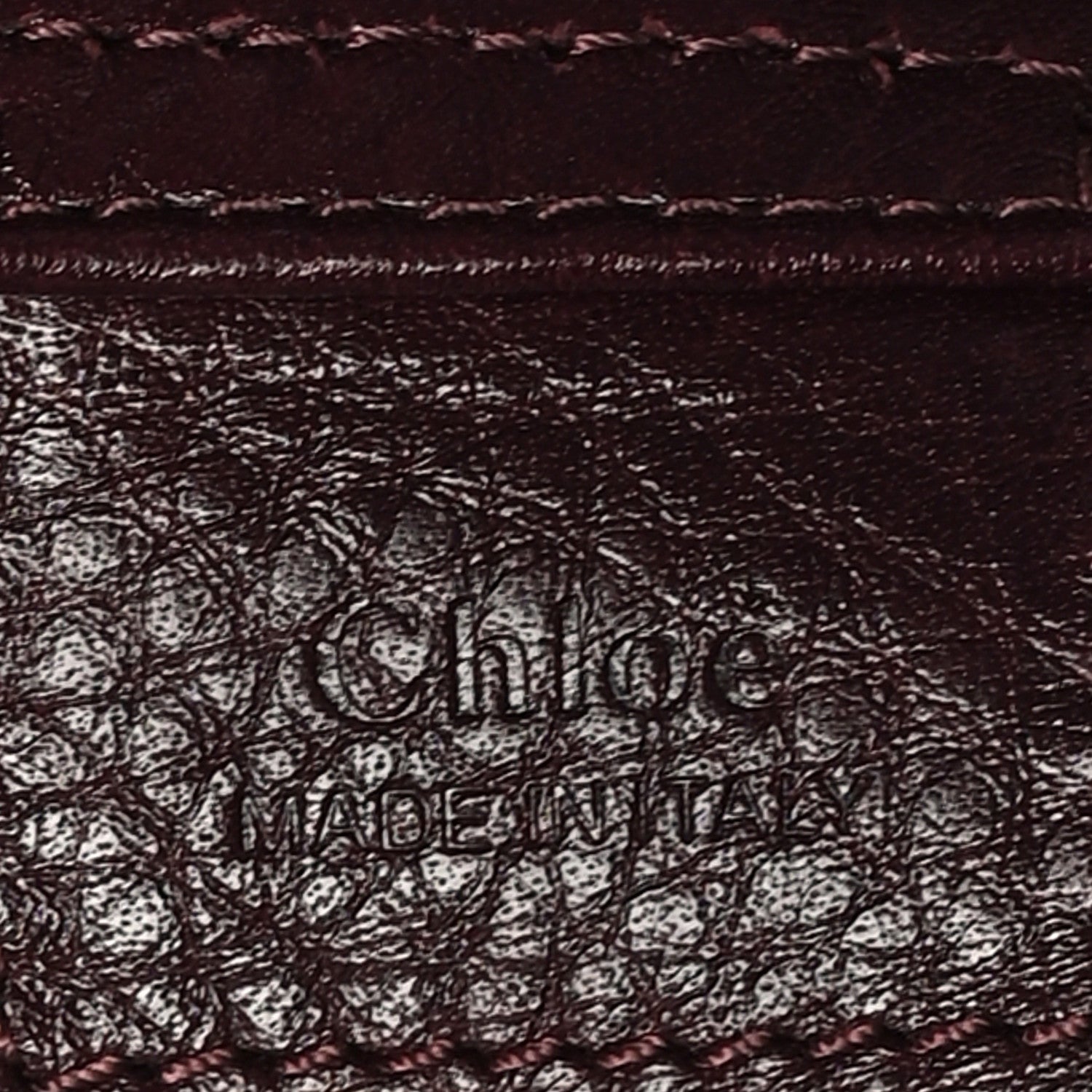 Chloe Grained Calfskin Medium Spin Tote Perfect Plum 6 of 9
