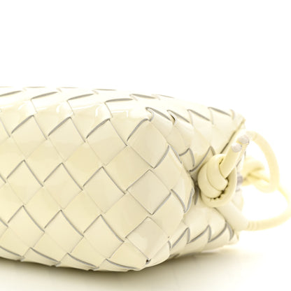 Bottega Veneta Patent Nappa Intrecciato Mini Loop Camera Bag White 9 of 10