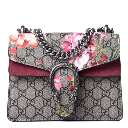 Gucci GG Supreme Monogram Blooms Mini Dionysus Shoulder Bag Beige Multicolor Dry Rose 1 of 10