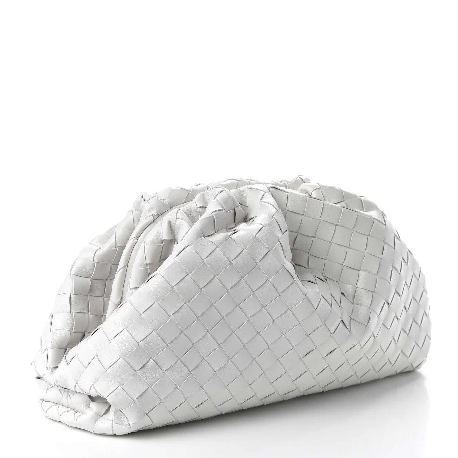 Bottega Veneta Nappa Maxi Intreccio The Pouch Oversized Clutch Plaster 3 of 9