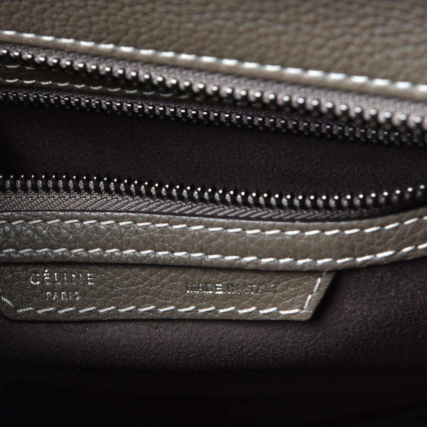 Drummed Calfskin Micro Luggage Souris