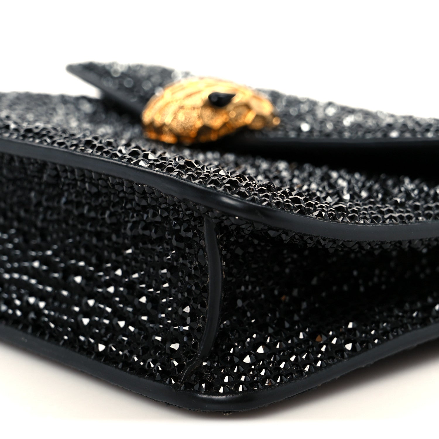 Bulgari Crystal Serpenti Forever Small Crossbody Bag Black 9 of 9