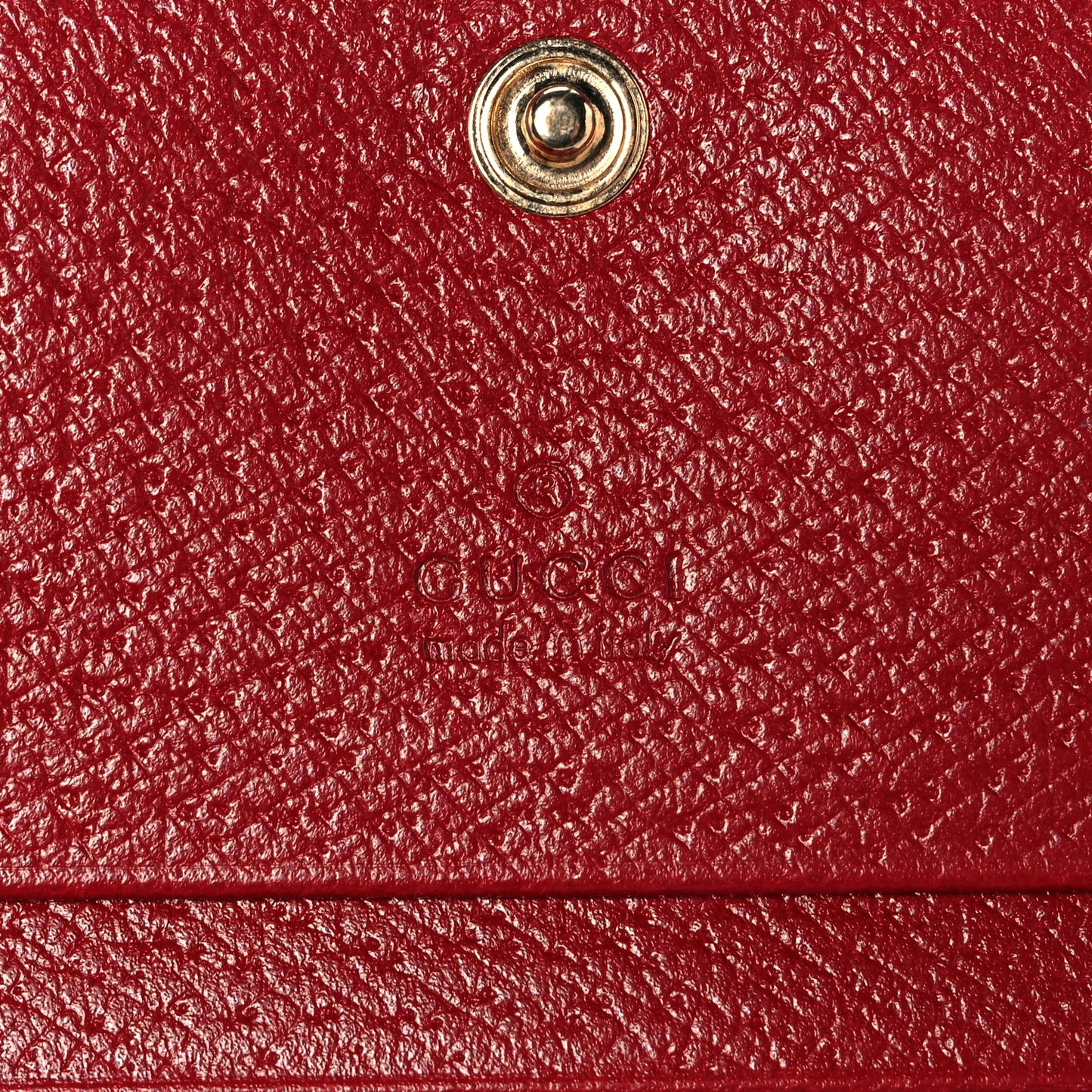 GG Supreme Monogram Tian Card Case Beige Multicolor Red