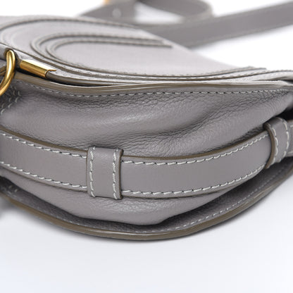 Chloe Calfskin Mini Marcie Round Crossbody Bag Cashmere Grey 8 of 13
