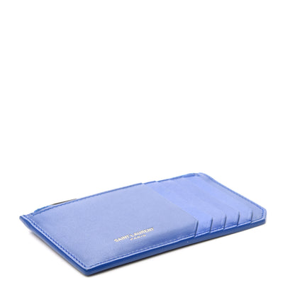 Saint Laurent Smooth Calfskin 5 Fragments Zip Pouch Card Holder Ultramarine 4 of 8