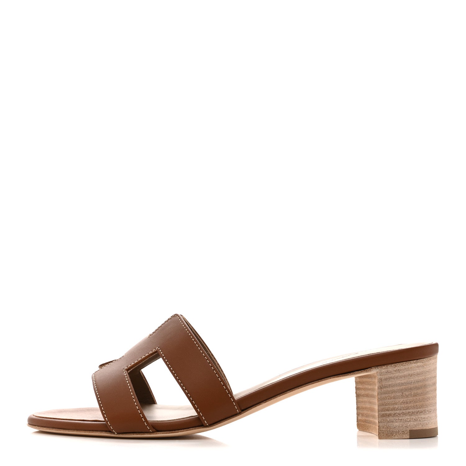 Hermes Calfskin Oasis Sandals 40 Gold 1 of 9