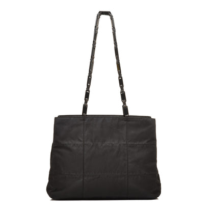Prada Tessuto Nylon Chain Tote Black 2 of 9