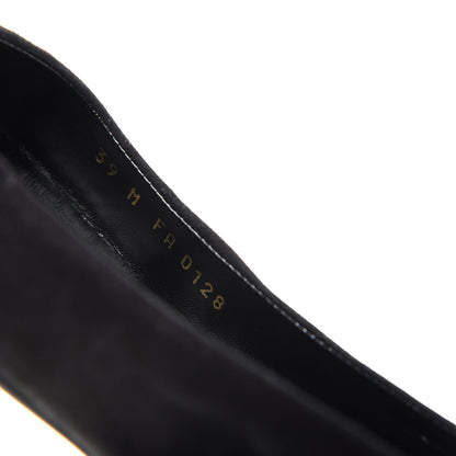 Louis Vuitton Suede Monogram Uniformes Ballet Flats 39 Black 10 of 10