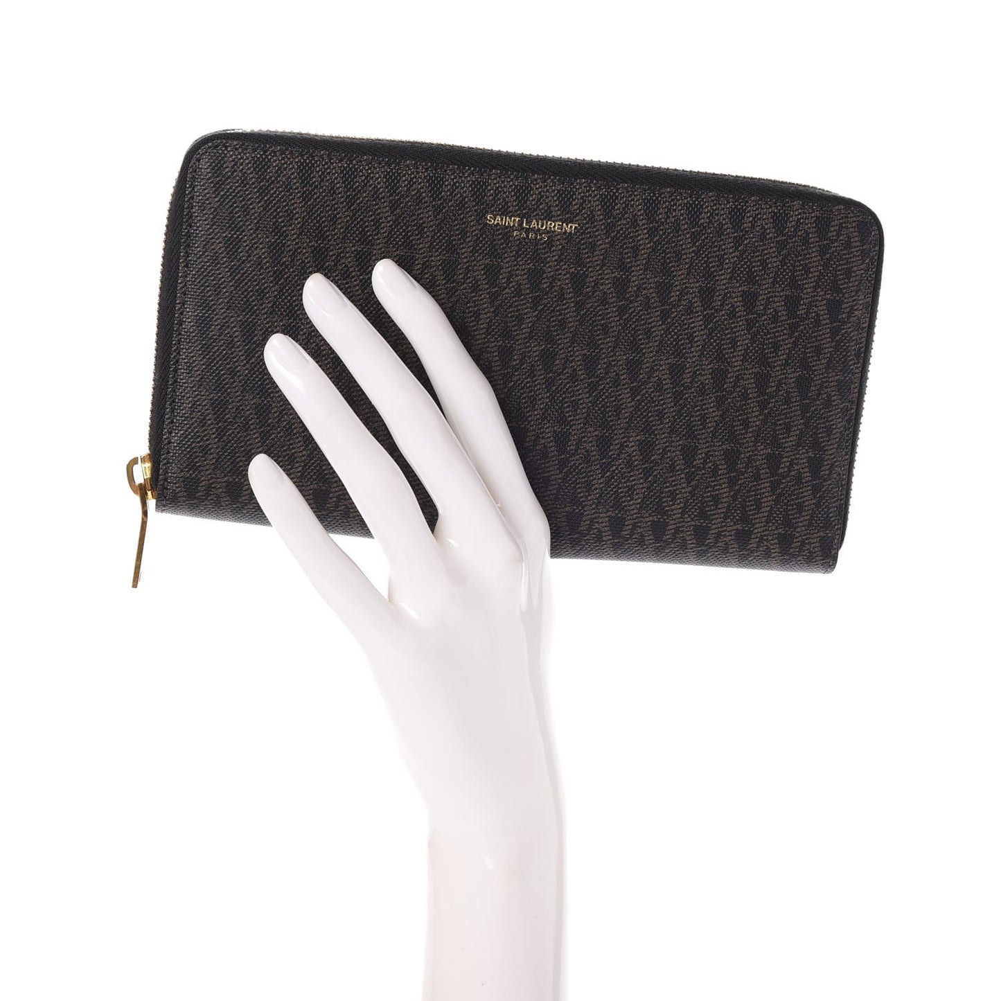 Toile Monogram Classic Zip Around Wallet Black