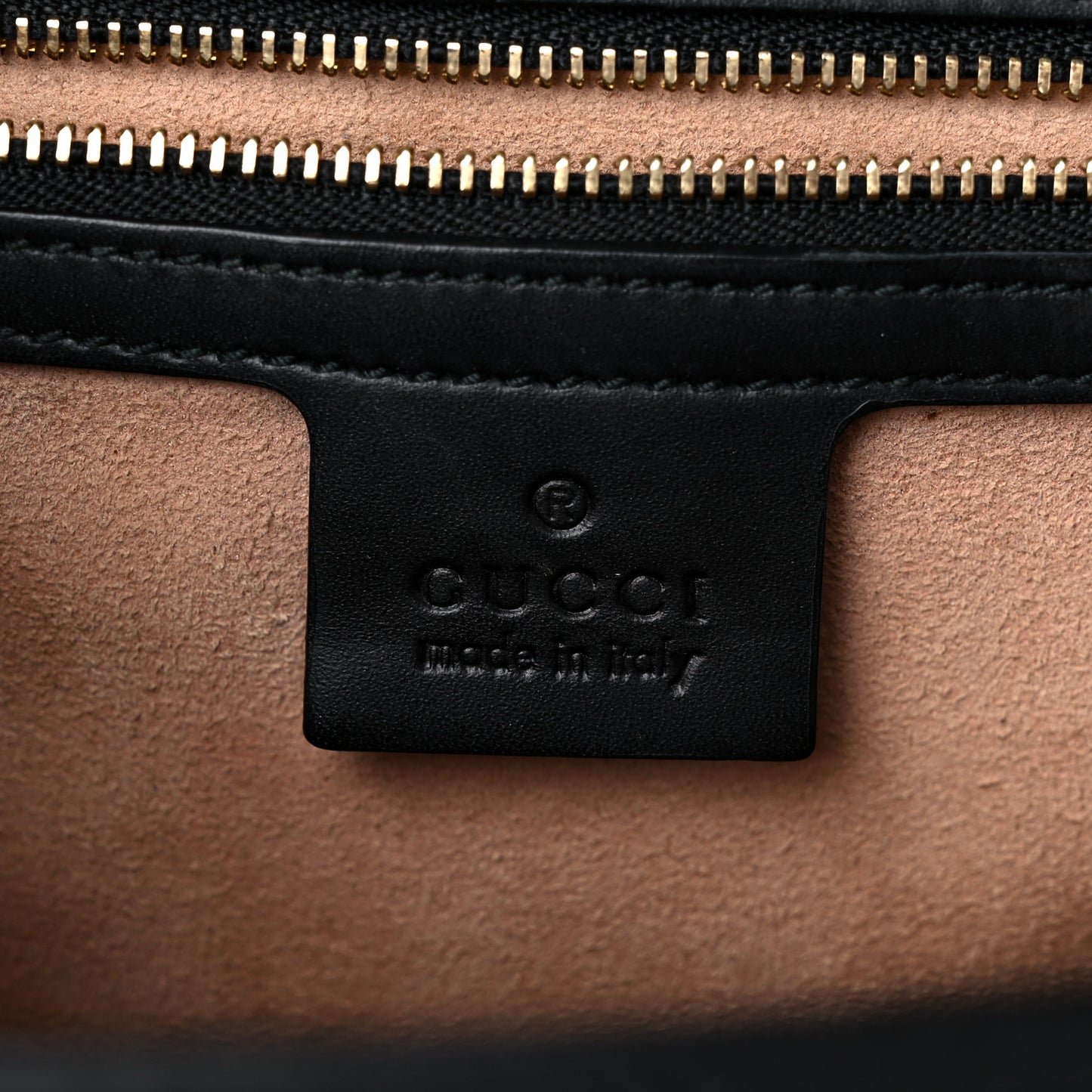 Guccissima Medium Padlock Shoulder Bag Black
