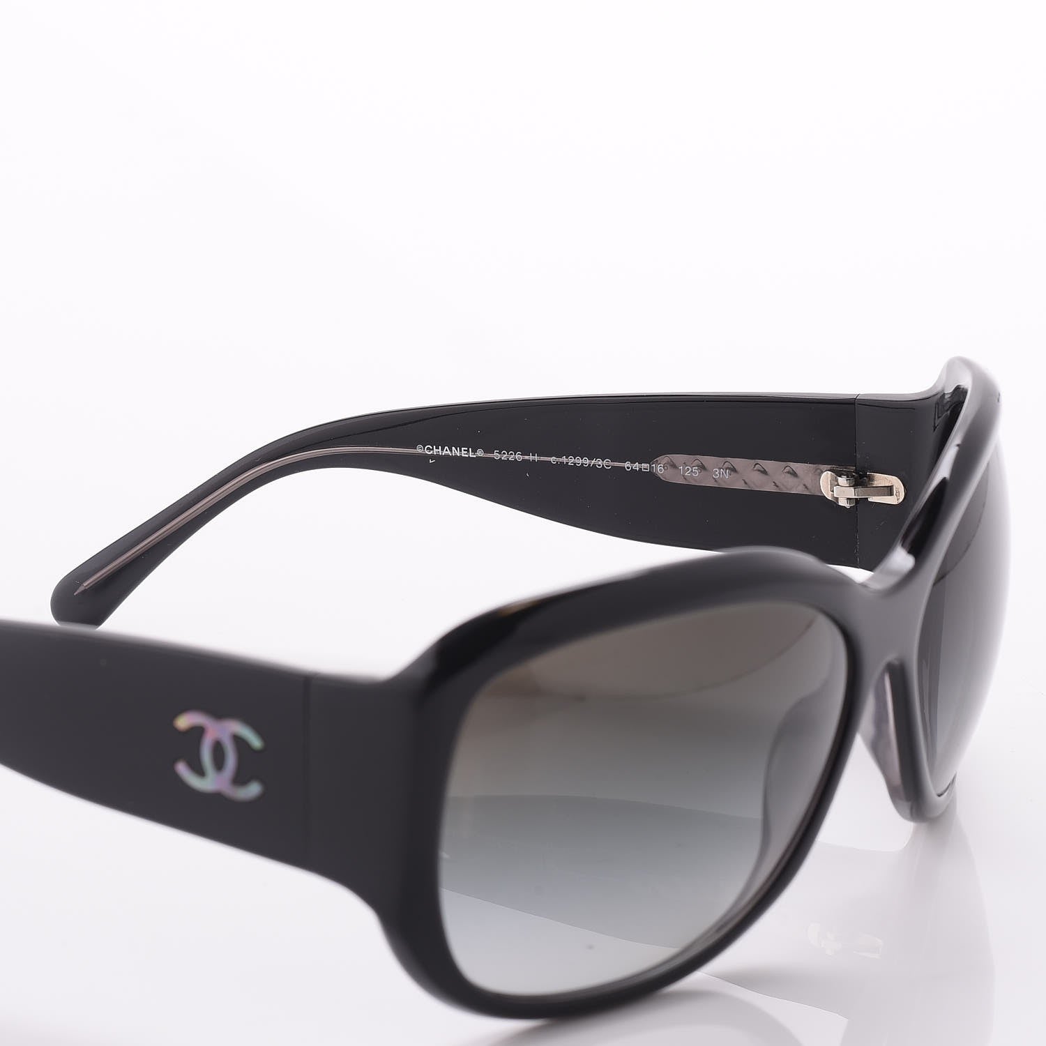 Chanel CC Logo Sunglasses 5226 Black 5 of 9
