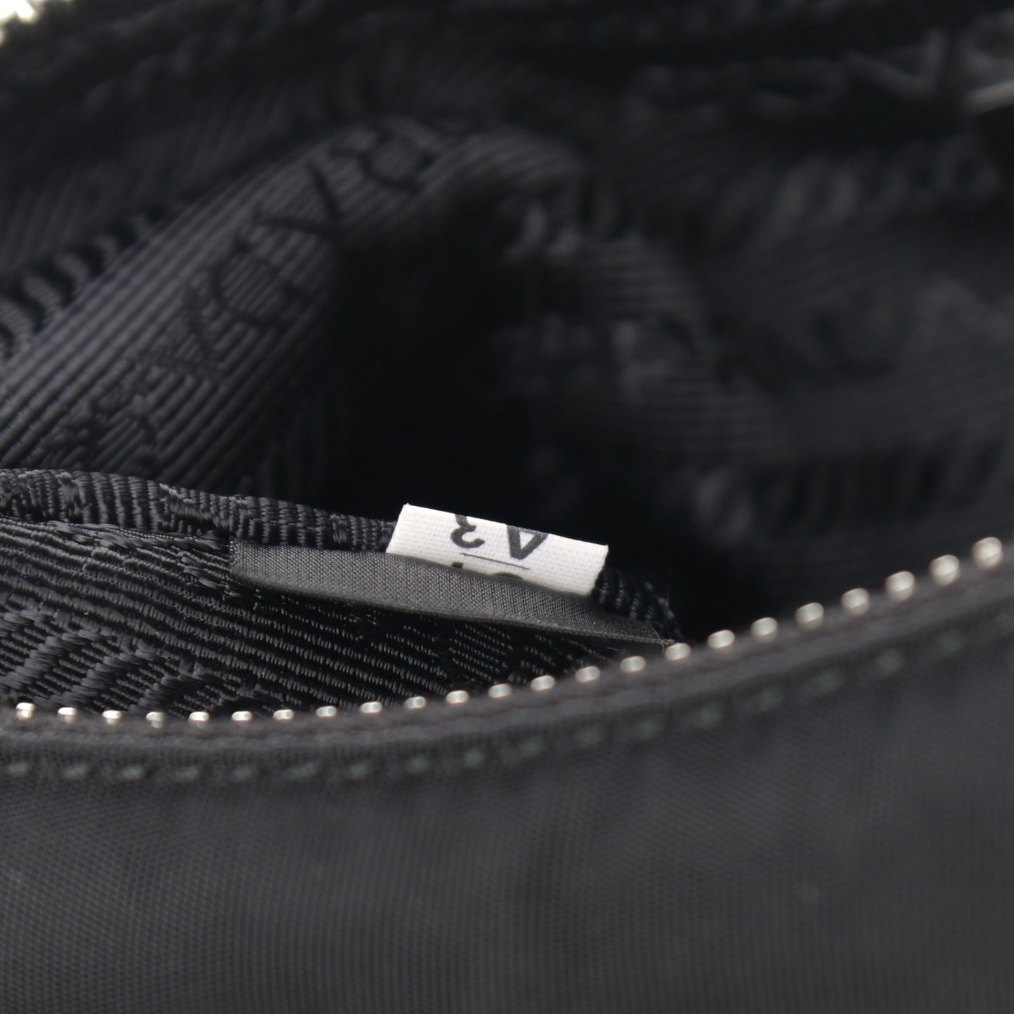 Tessuto Nylon Saffiano Mini Re-Edition 2005 Bag Black
