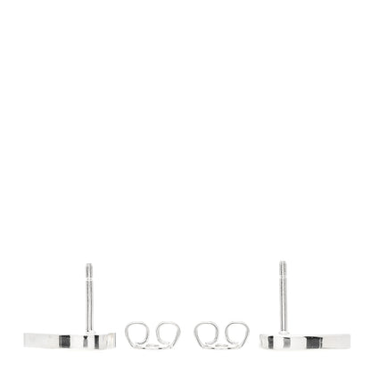 Gucci Sterling Silver Trademark Heart Stud Earrings 3 of 4