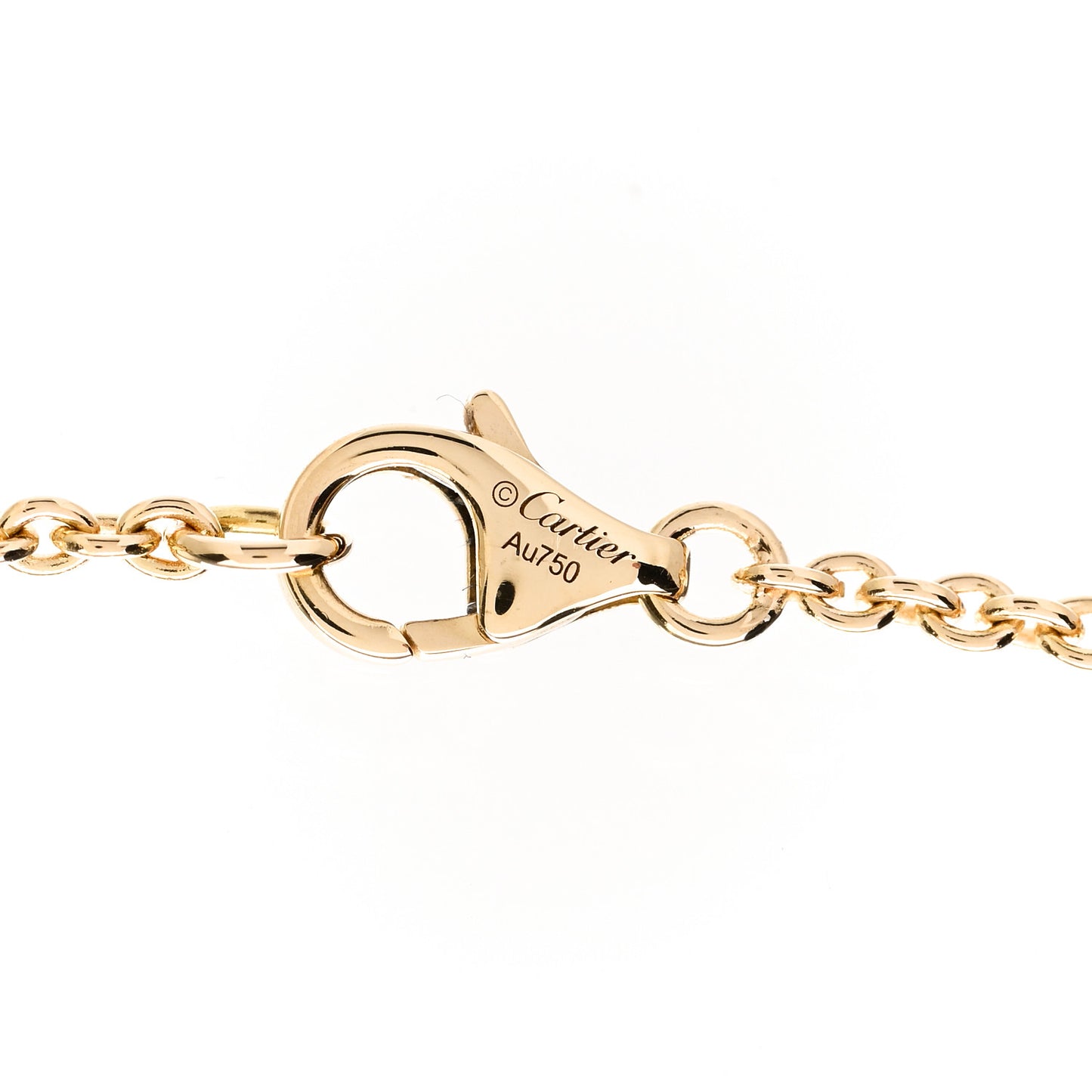 18K Yellow Gold Interlocking LOVE Necklace