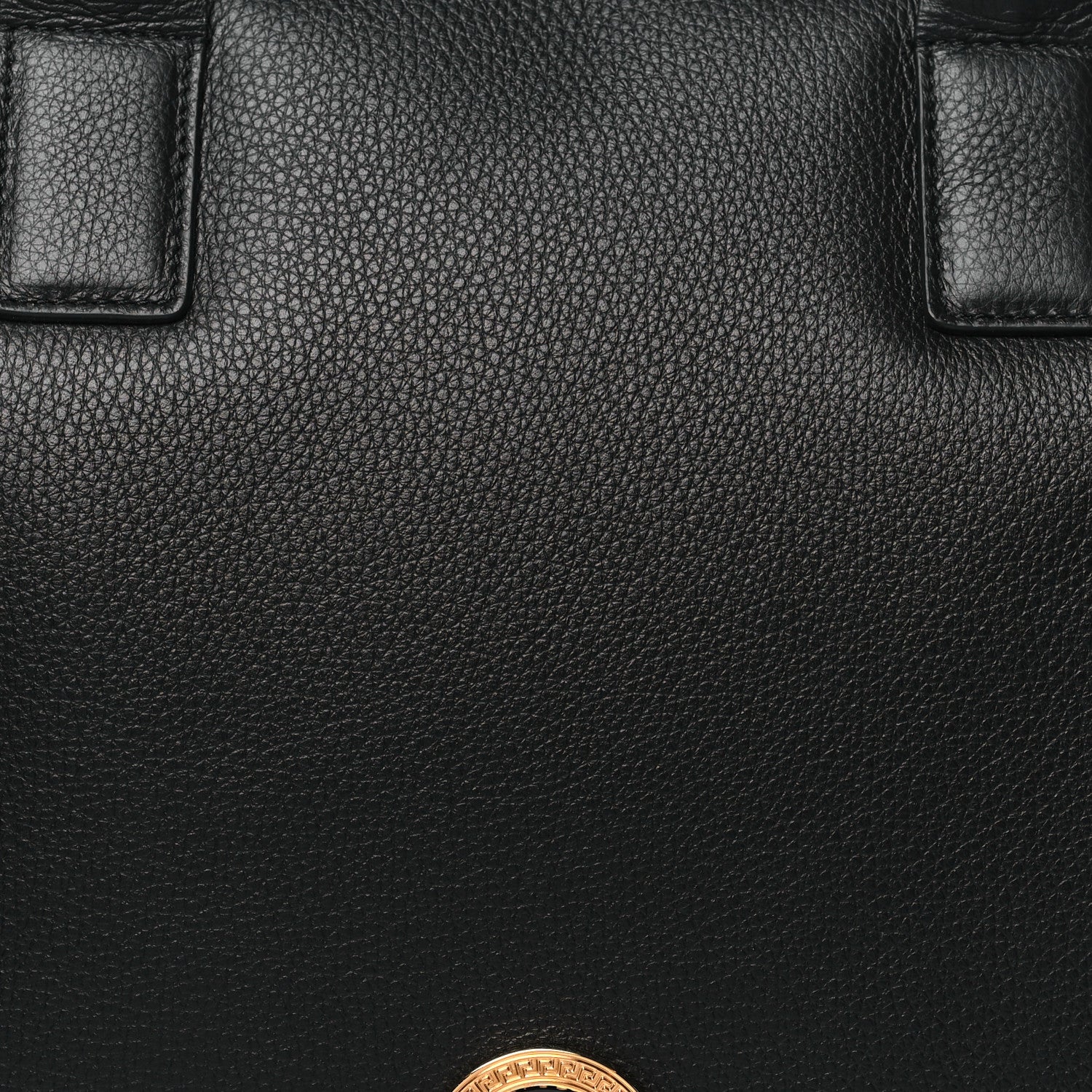 Versace Calfskin Medusa Briefcase Messenger Bag Black 7 of 9
