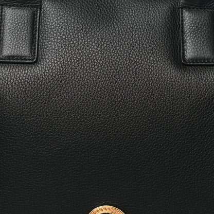 Versace Calfskin Medusa Briefcase Messenger Bag Black 7 of 9