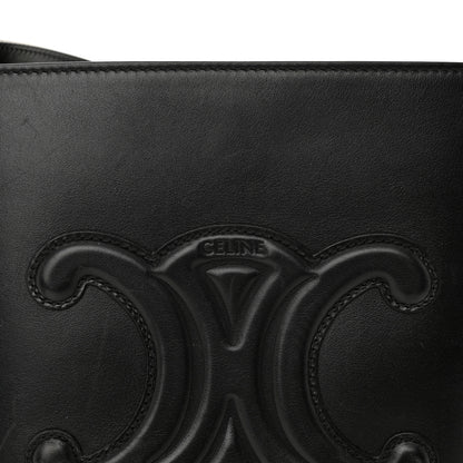 Celine Smooth Calfskin Triomphe Small Bucket Bag Black 8 of 13