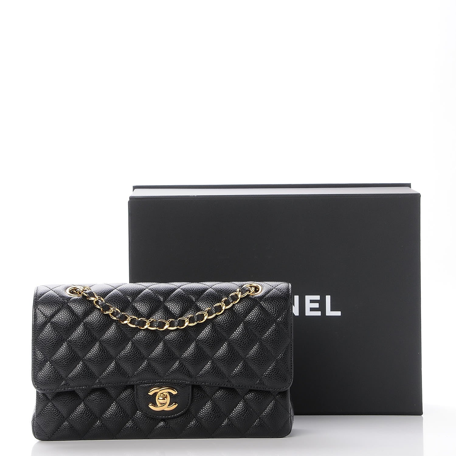 Chanel Caviar Quilted Medium Double Flap Black 10 of 10