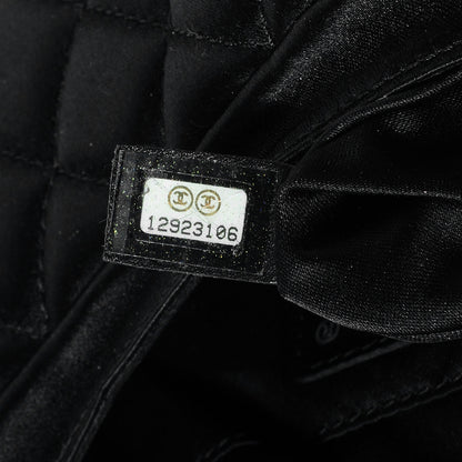 Chanel Satin Quilted Flap Clutch Black 7 of 7
