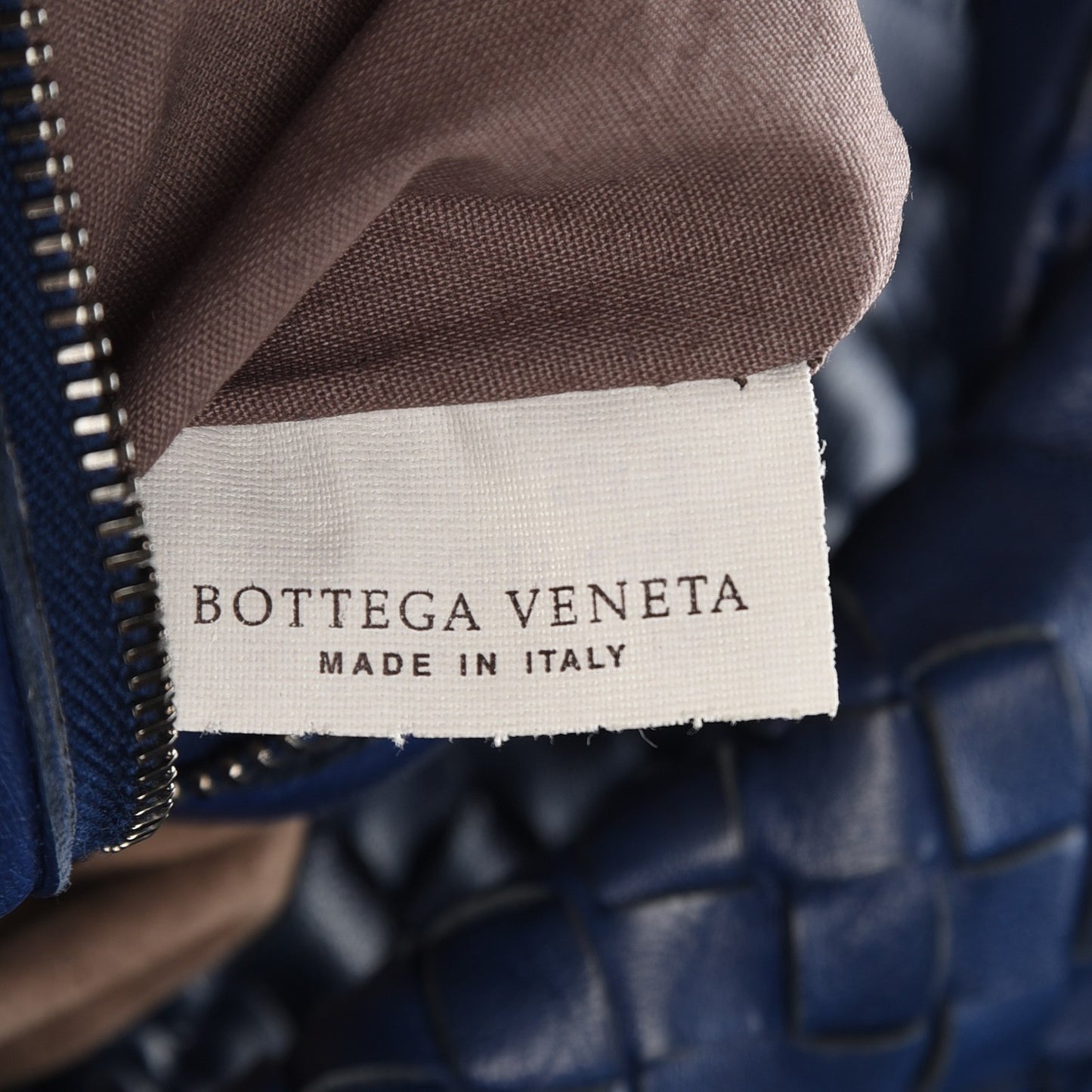 Nappa Intrecciato Large Veneta Hobo Baltic Blue