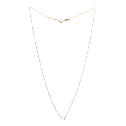 Tiffany 18K Yellow Gold Diamond .29ct Elsa Peretti Diamonds by the Yard Pendant Necklace 3 of 7