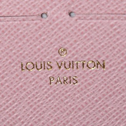 Louis Vuitton Damier Ebene Clemence Wallet Rose Ballerine 5 of 6