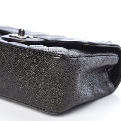Chanel Caviar Quilted Mini Rectangular Flap Charcoal 7 of 11