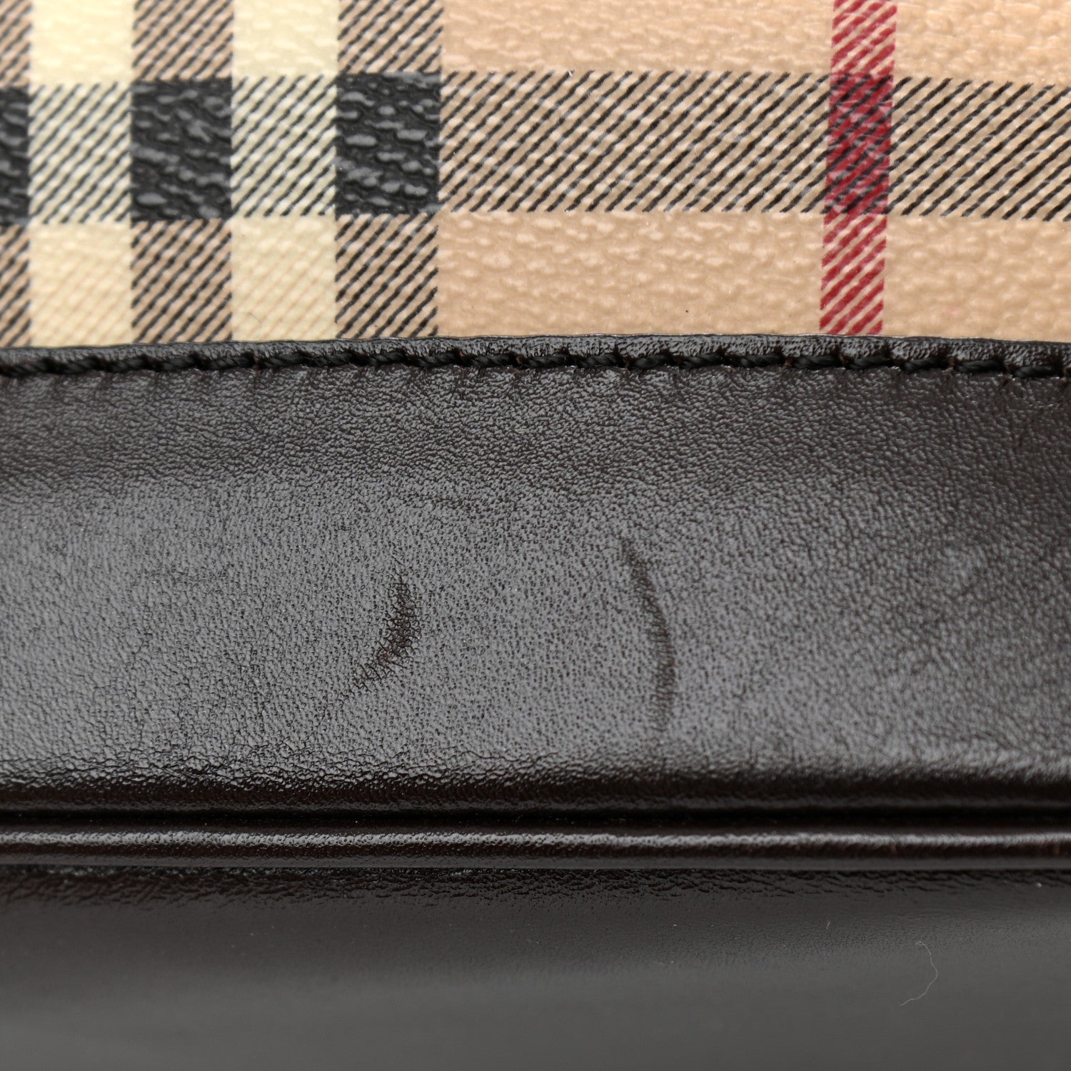 Burberry Haymarket Check Picadilly Bowler Brown 14 of 15