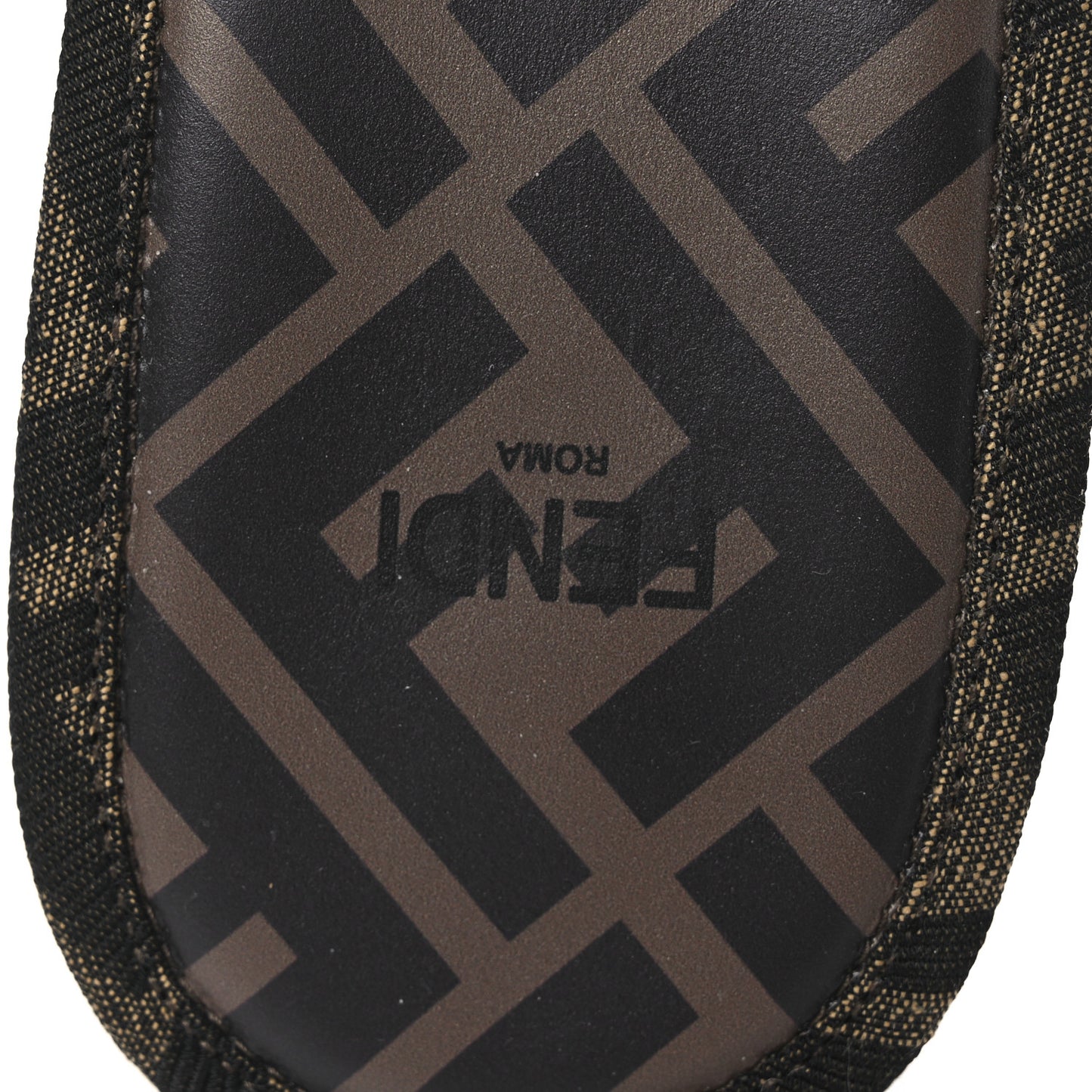 Jacquard FF Promenade Flatform Slide Sandals 39.5 Tobacco Tortoise