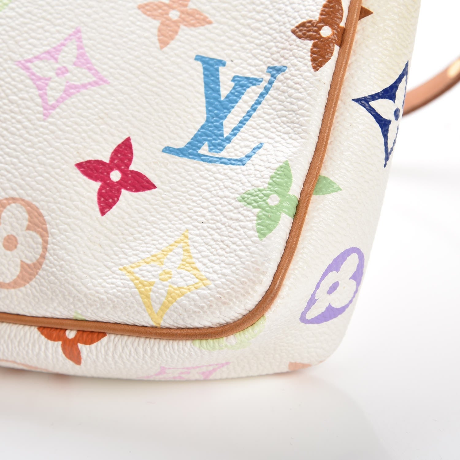 Louis Vuitton Monogram Multicolor Pochette Accessories White 9 of 11
