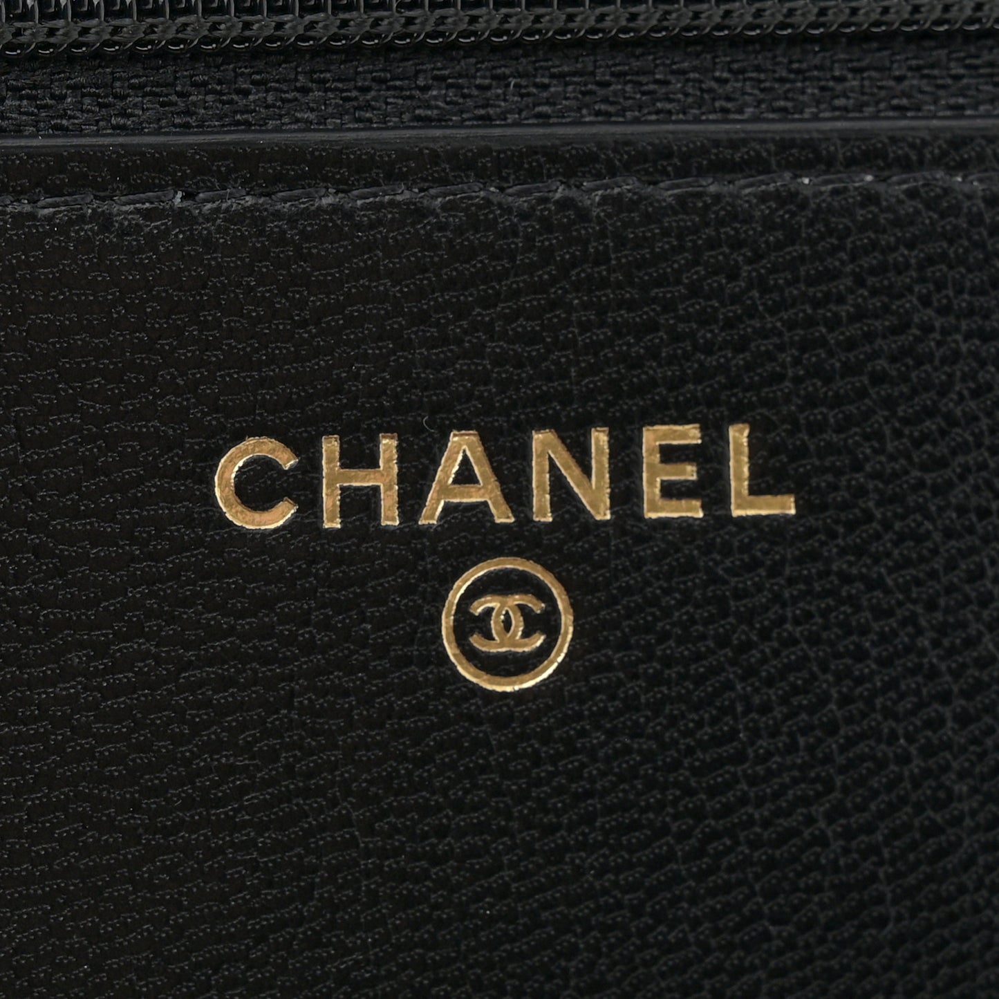 Lambskin Quilted Chanel 19 Wallet On Chain WOC Black
