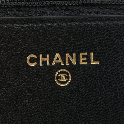 Chanel Lambskin Quilted Chanel 19 Wallet On Chain WOC Black 6 of 13
