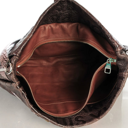 Louis Vuitton Python Lambskin Monogram Collage Lutece Grey 5 of 7