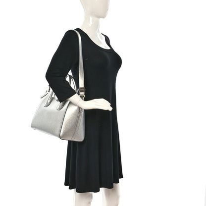 Givenchy Metallic Sugar Goatskin Small Antigona Silver 2 of 11