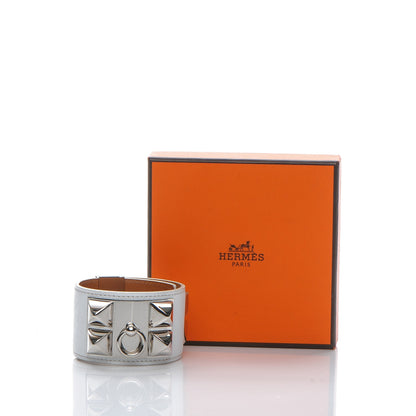 Hermes Epsom Collier de Chien CDC Bracelet T2 White 9 of 9