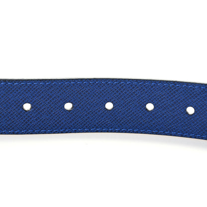 Louis Vuitton Taiga Reversible Belt 85 31 Black Cobalt 3 of 4