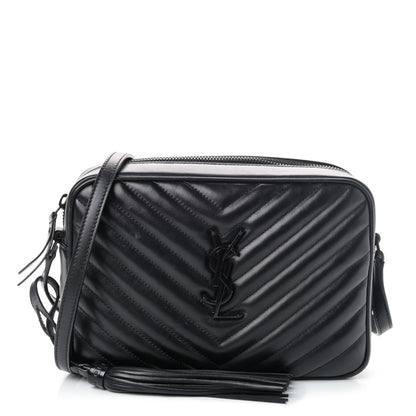 Saint Laurent Calfskin Matelasse Monogram Lou Camera Bag Black 1 of 4