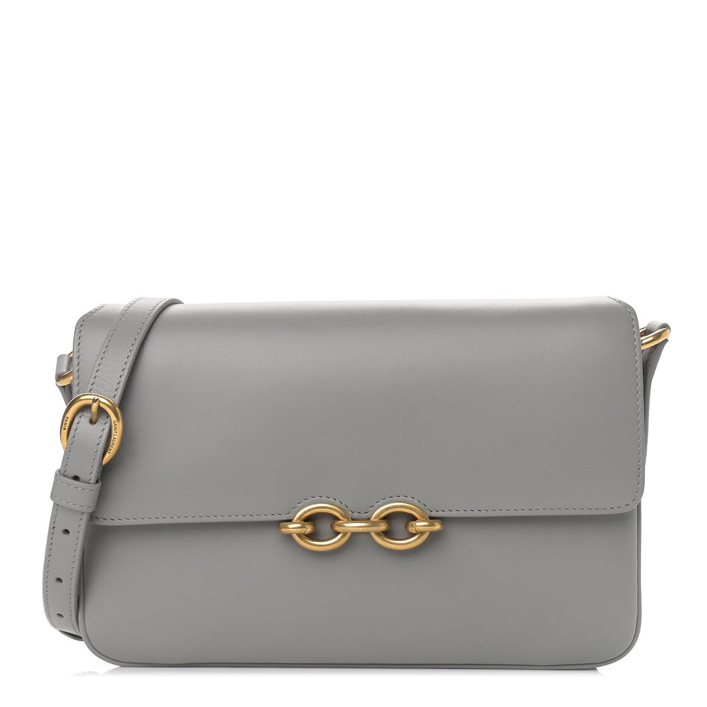 Smooth Calfskin Le Maillon Satchel Grey