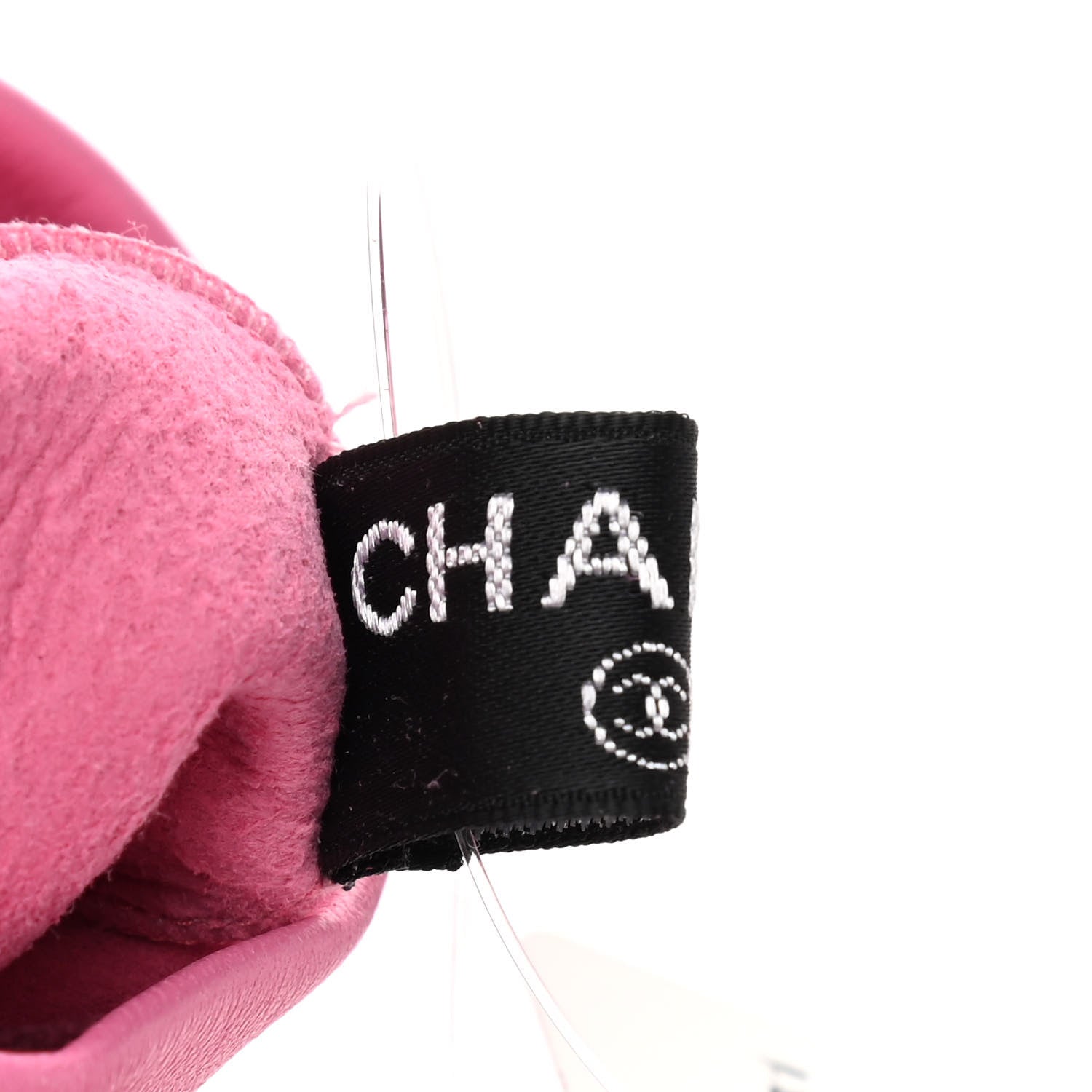 Chanel Lambskin Fingerless CC Long Gloves 7 Pink 4 of 8
