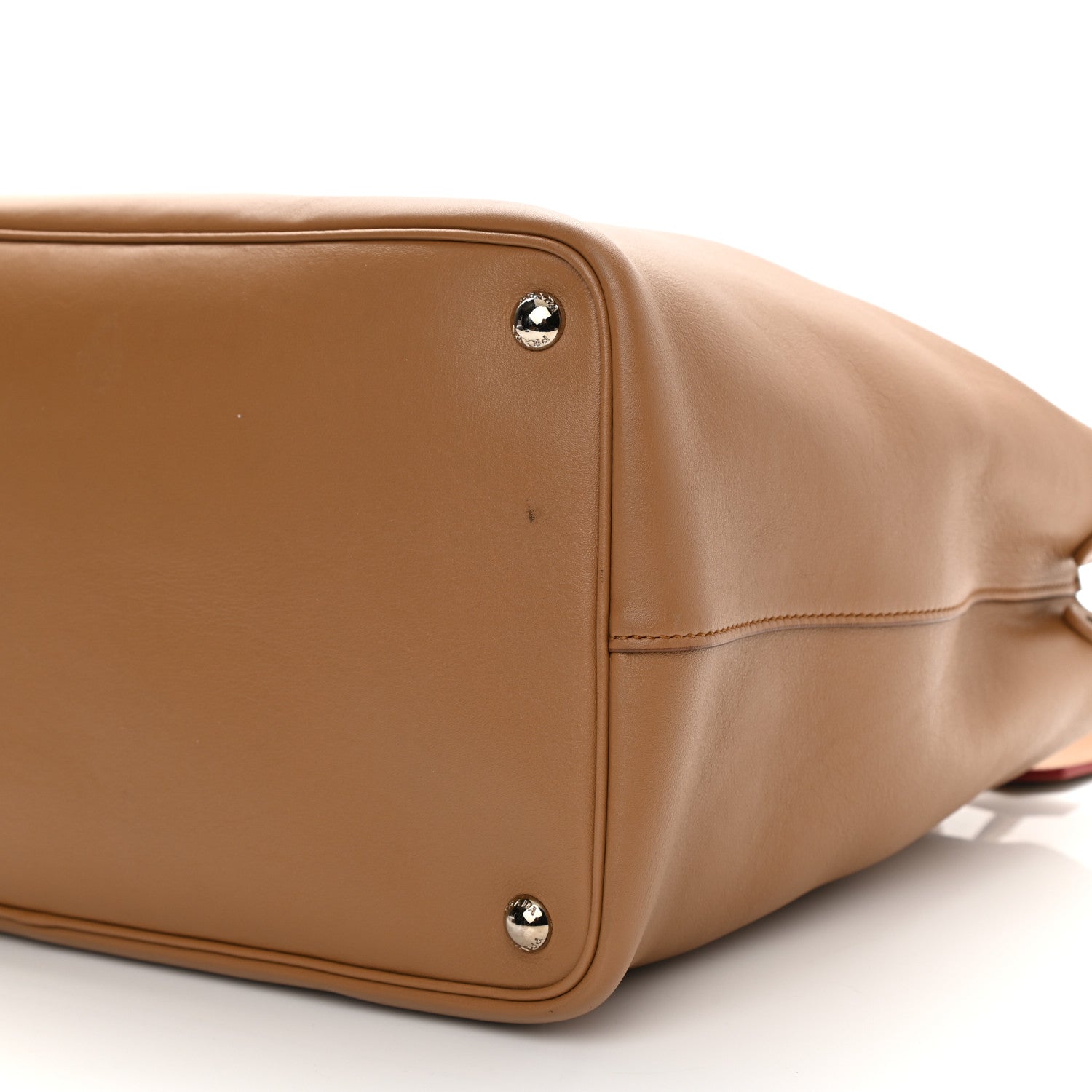 Prada City Calfskin Twin Tote Caramel 10 of 11