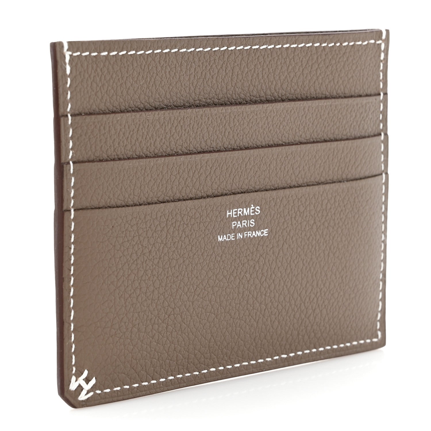 Hermes Evercolor H Sellier Card Holder Etoupe 3 of 8