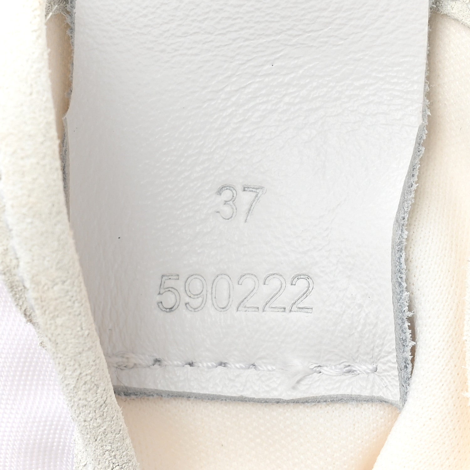 Loewe Nylon Suede Flow Runner High Top Sneakers 37 White 9 of 14