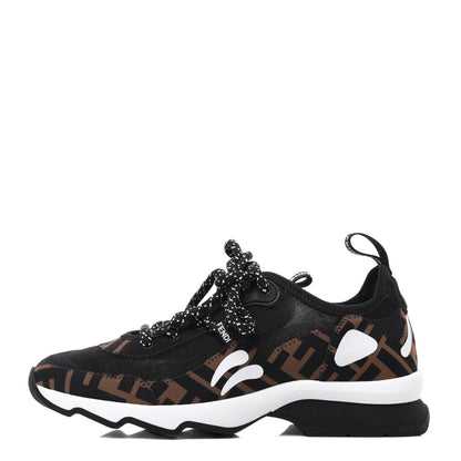 Fendi Technical Mesh Lycra FFreedom Patchwork Sneakers 35 Black Tobacco 1 of 9