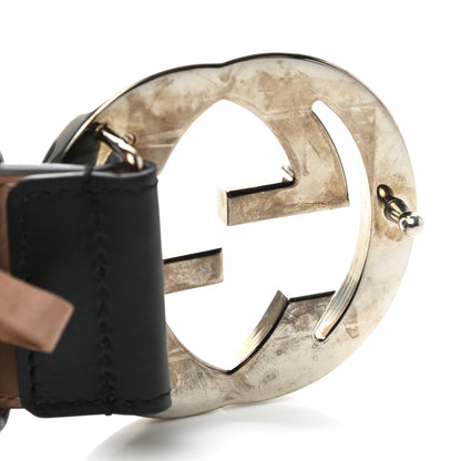 Gucci Canvas Web Interlocking G Belt 70 28 Black 7 of 10