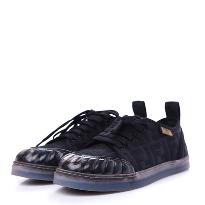 Fendi Corda FF Promenade Low Top Sneakers 37.5 Black 3 of 11