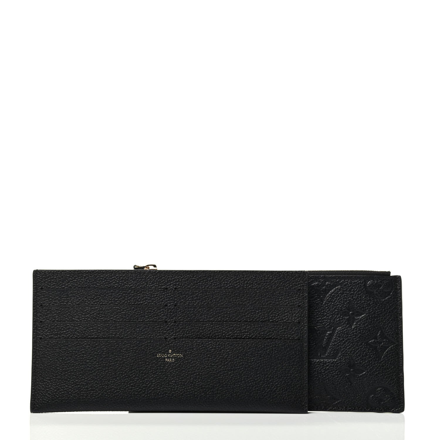 Louis Vuitton Empreinte Felicie Chain Wallet Zippered Insert Black 6 of 7