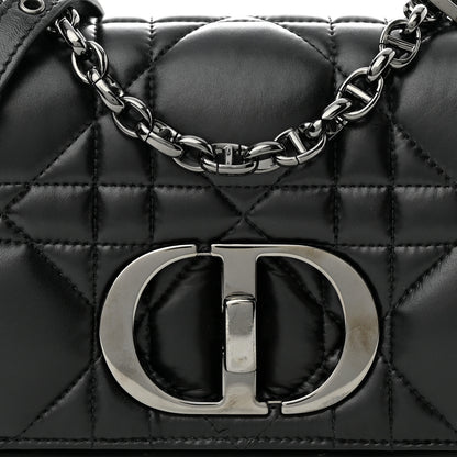Christian Dior Calfskin Macrocannage Small Caro Bag Black 8 of 10